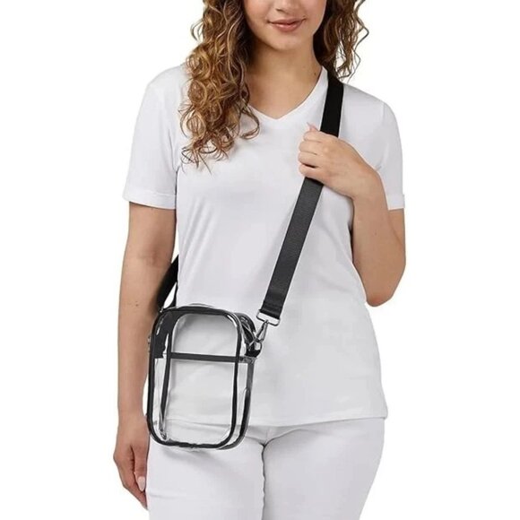 32 Degrees Handbags - NEW 32 degrees  Clear Crossbody Bag Women's Adjustable Strap & 2-Way Zipper